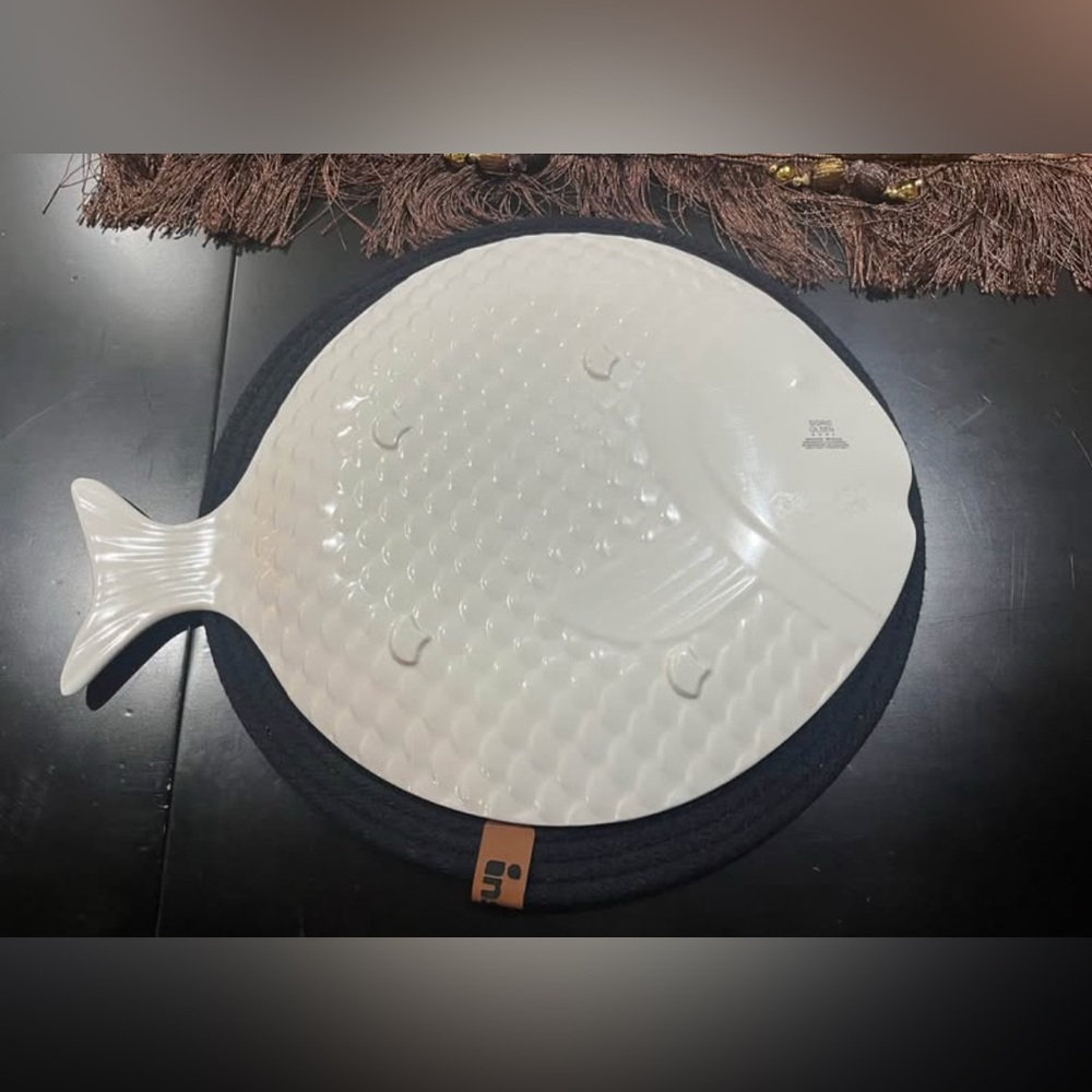 Sigrid Olsen Home Melamine Fish Serving Platter - Picture 2 of 7